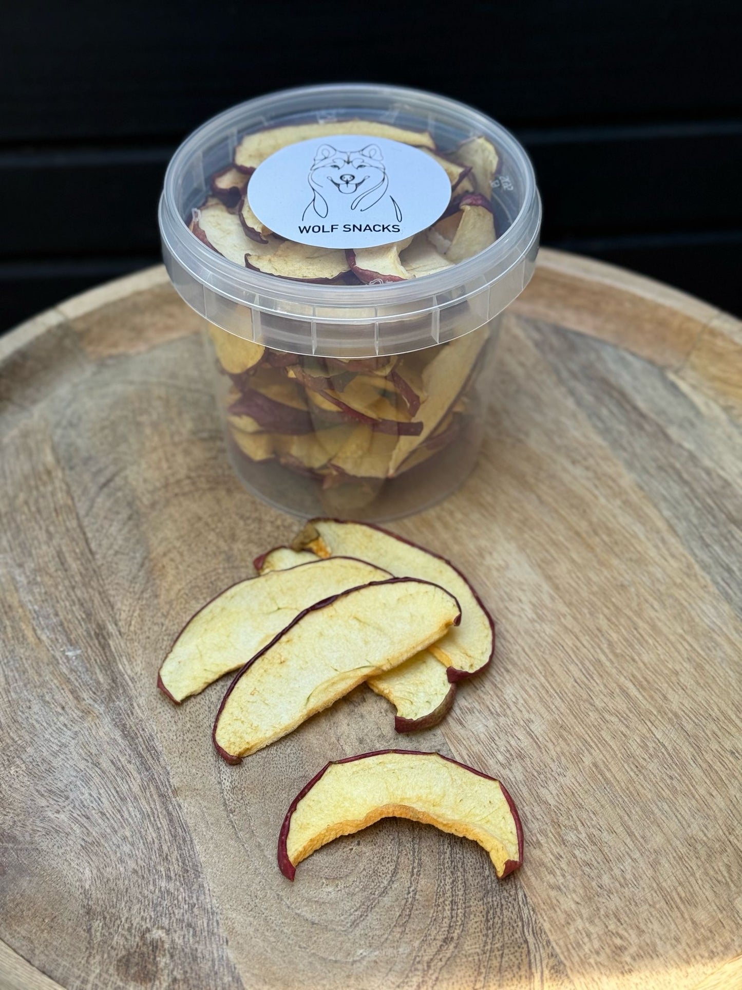 Gedroogde appel schijfjes
